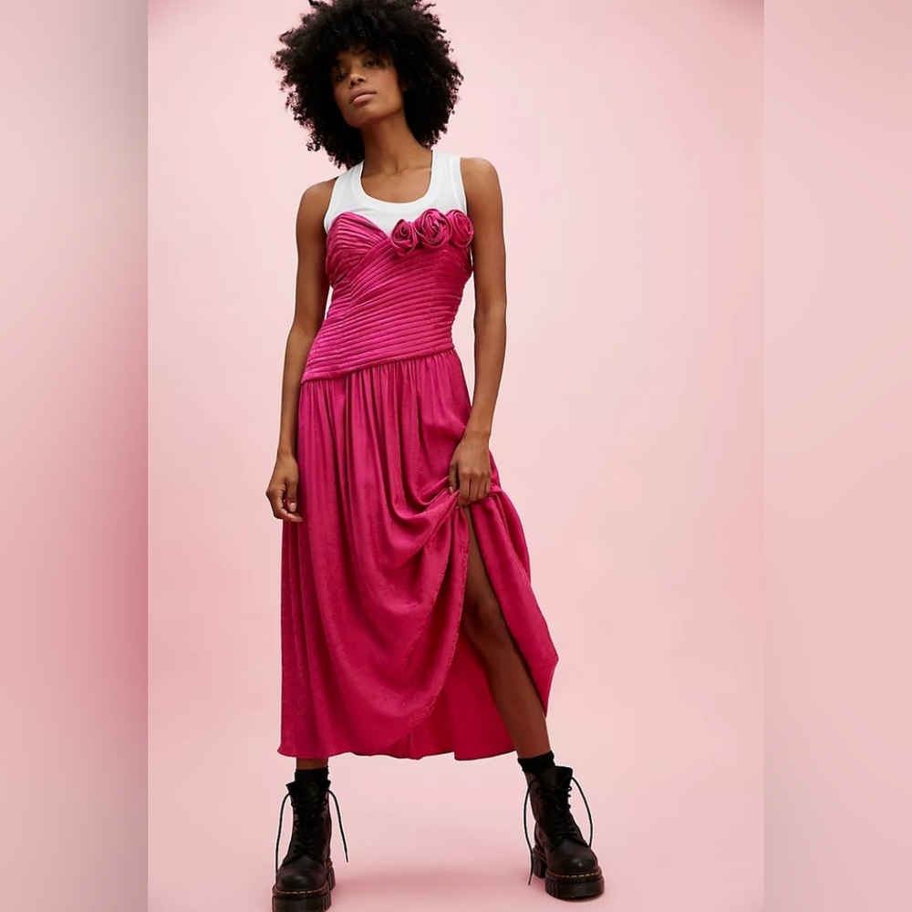 Free People Women's Make An Entrance Maxi Dress  Size 0